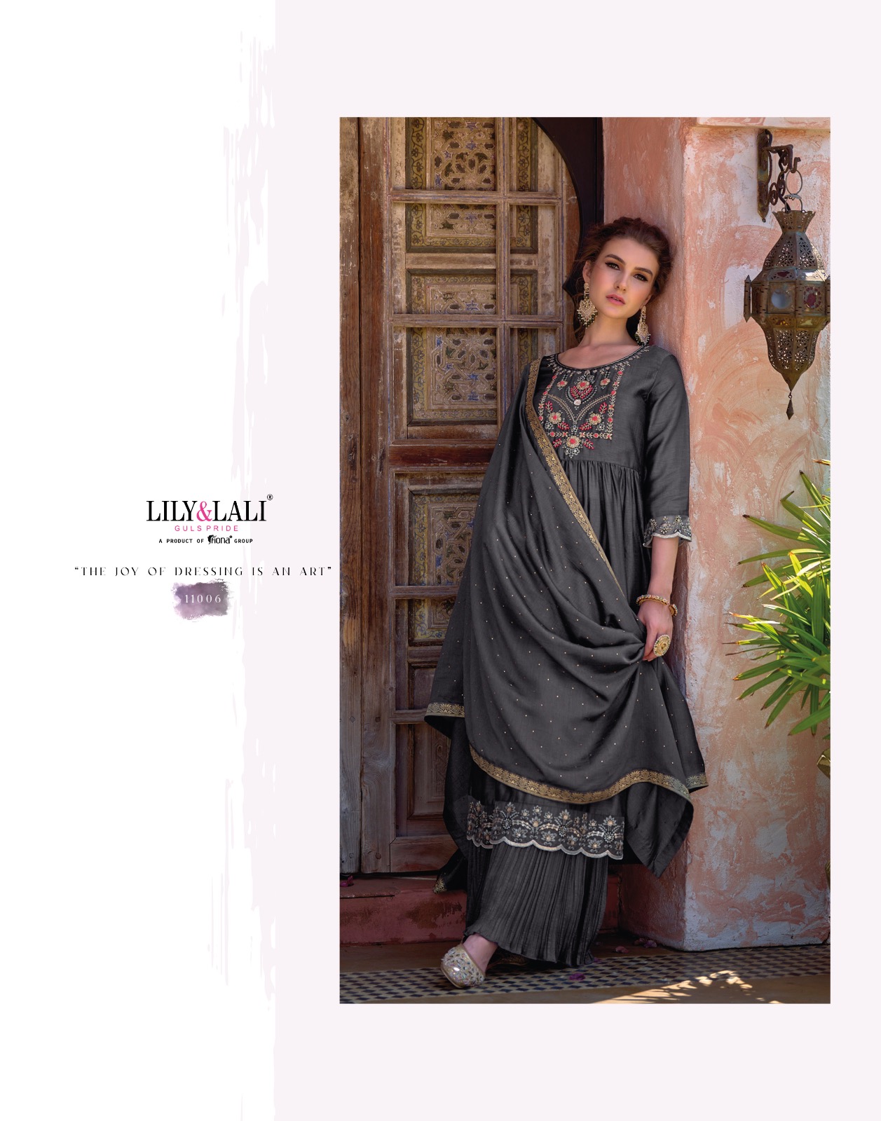 lily and lali masakali silk gorgeous look top bottom with dupatta catalog