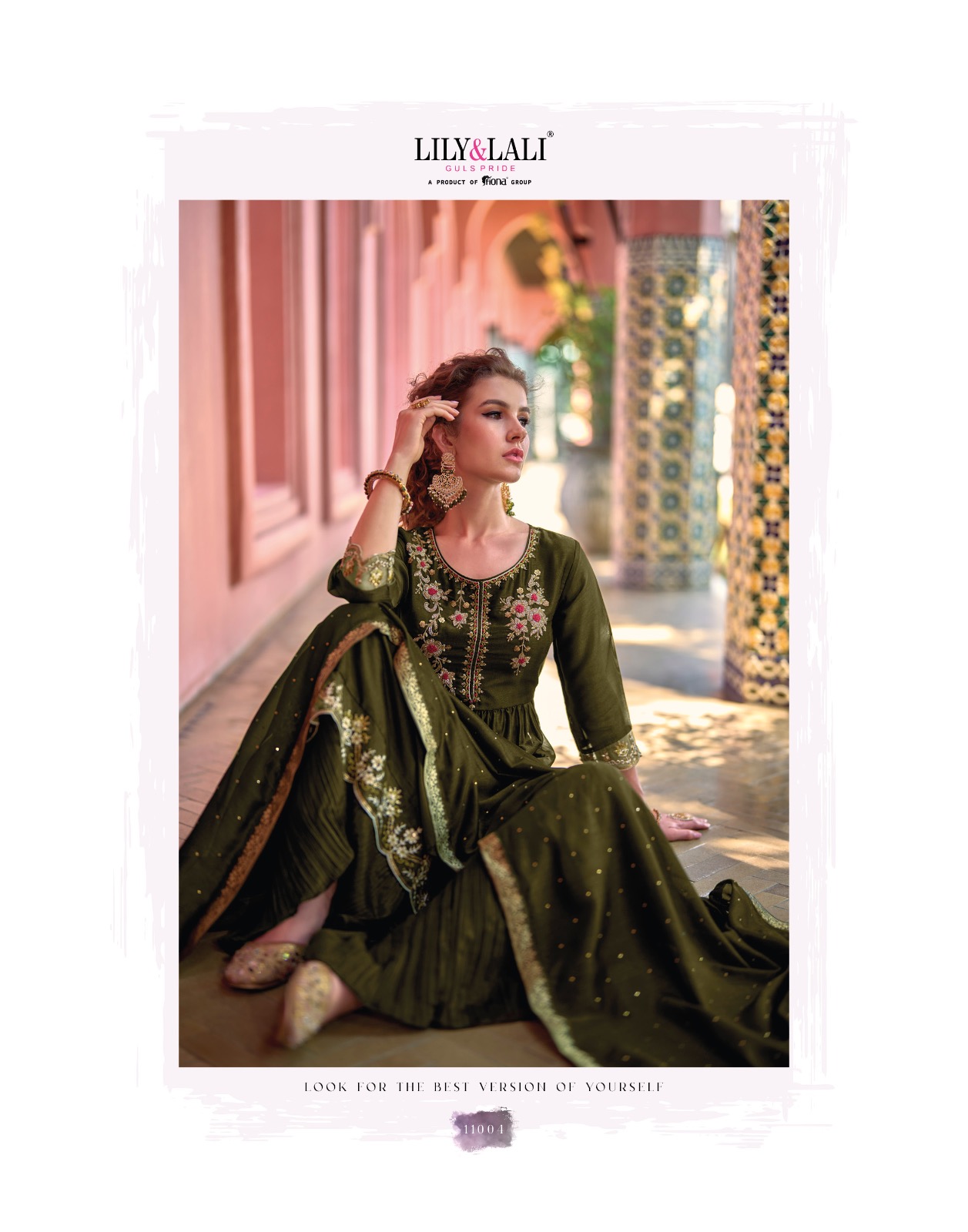 lily and lali masakali silk gorgeous look top bottom with dupatta catalog