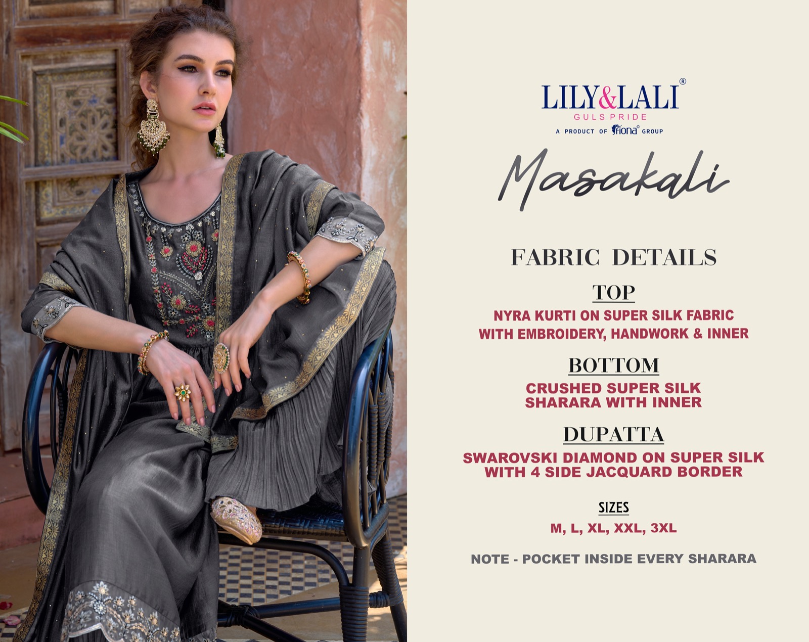 lily and lali masakali silk gorgeous look top bottom with dupatta catalog