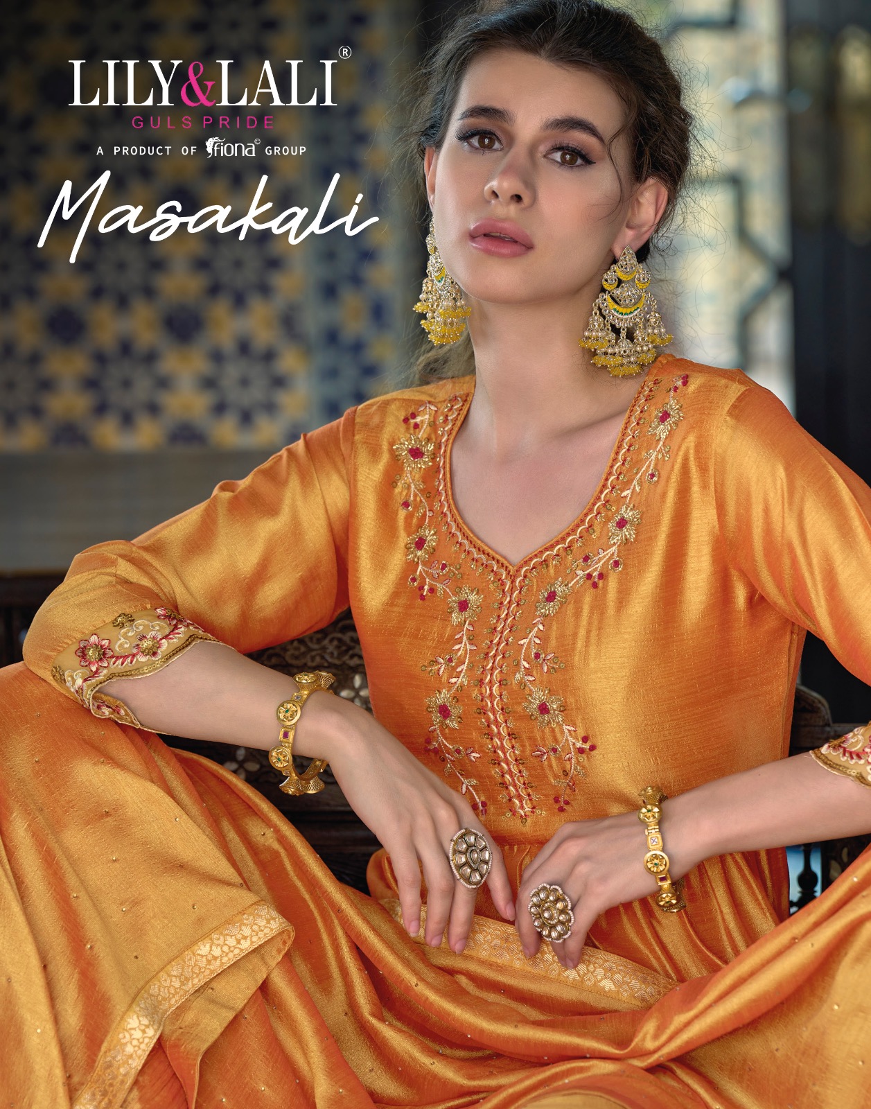 lily and lali masakali silk gorgeous look top bottom with dupatta catalog