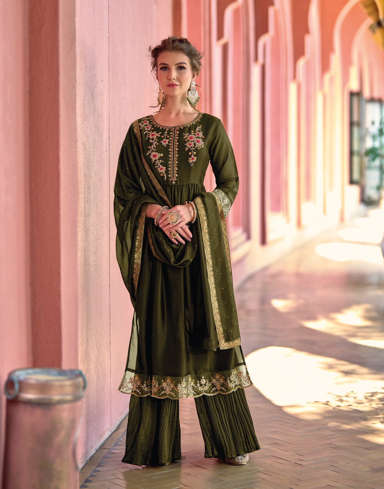 lily and lali masakali silk gorgeous look top bottom with dupatta catalog