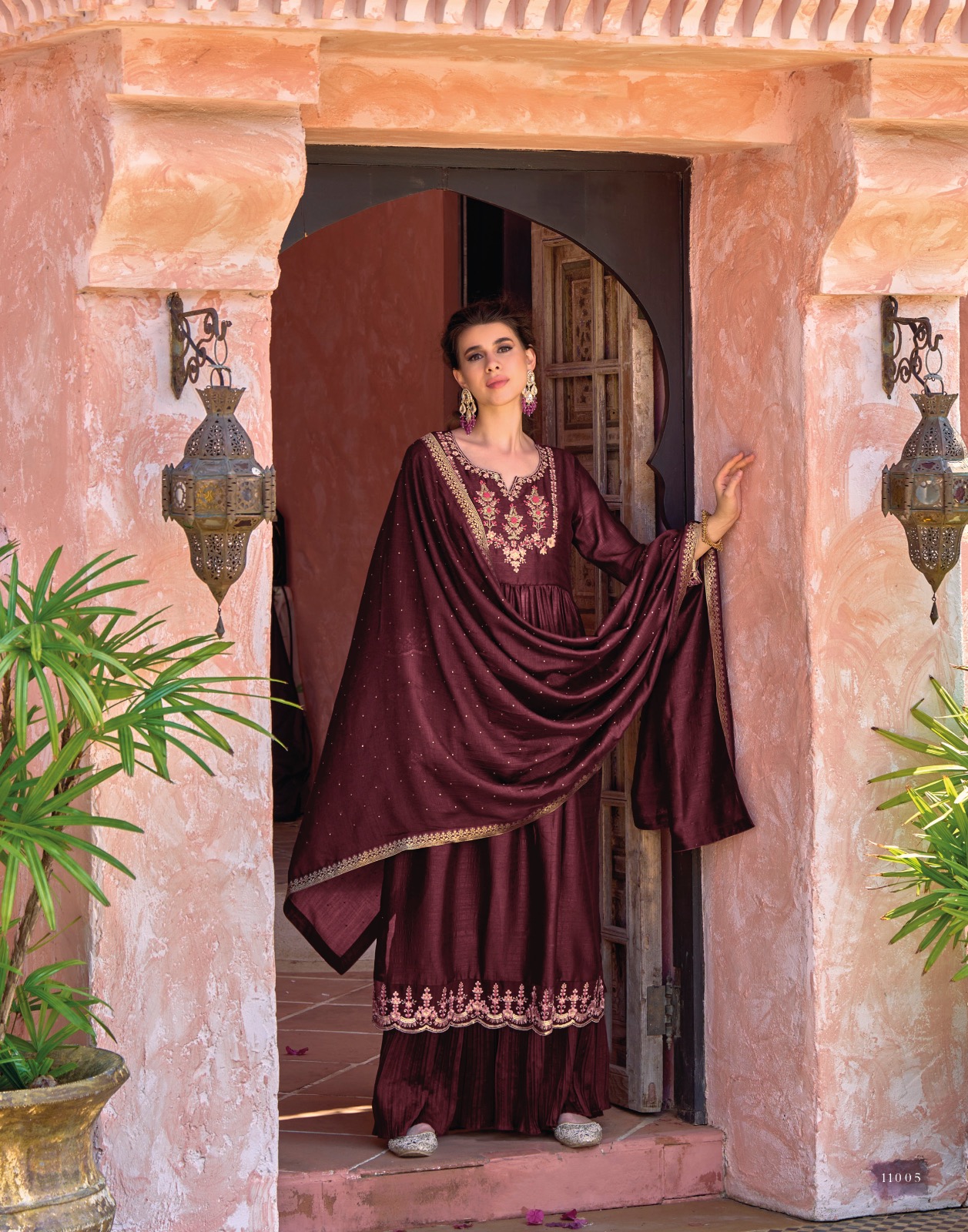 lily and lali masakali silk gorgeous look top bottom with dupatta catalog