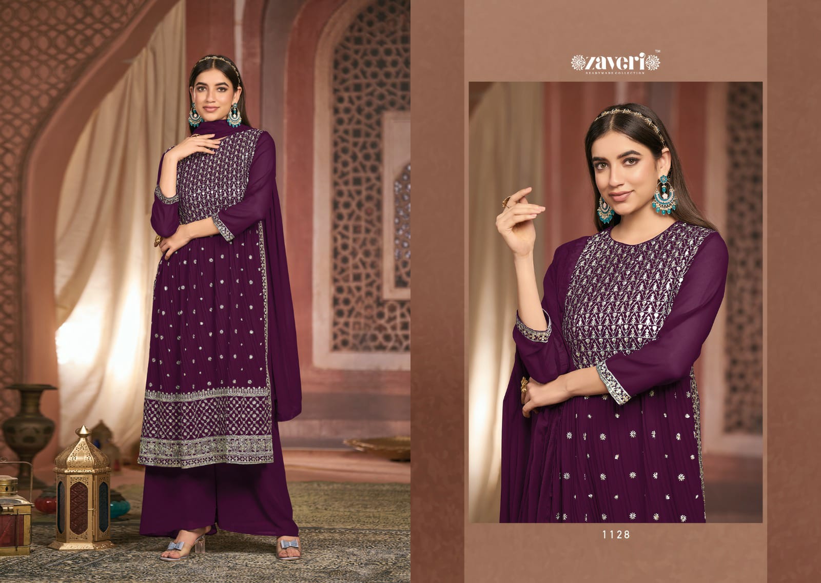 lily and lali meenakari 2 Bemberg Silk gorgeous look top bottom with dupatta catalog