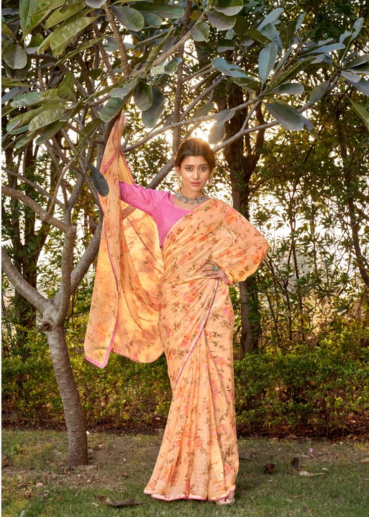 lt fashion mahima chiffon exclusive print saree catalog