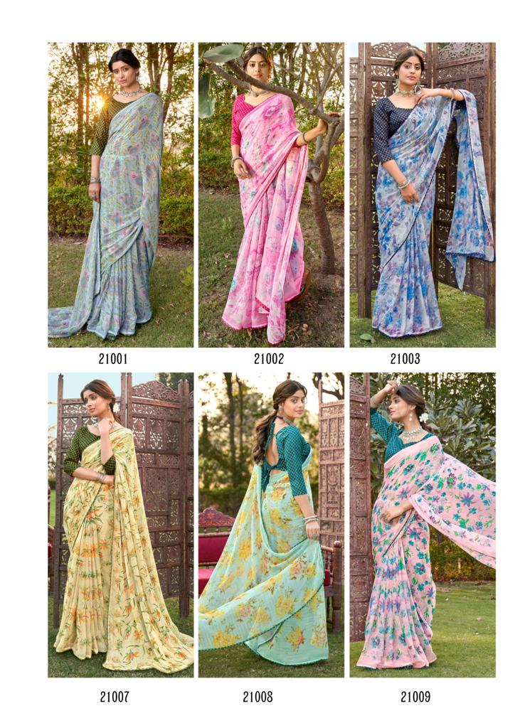 lt fashion mahima chiffon exclusive print saree catalog