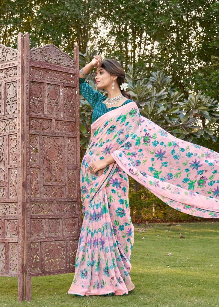 lt fashion mahima chiffon exclusive print saree catalog