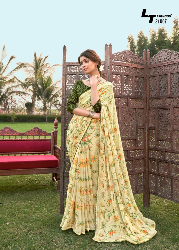 lt fashion mahima chiffon exclusive print saree catalog