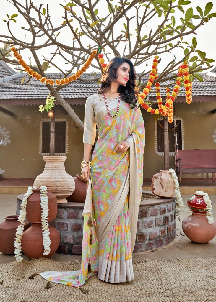 lt kashvi creation madhurima dull moss elegant saree catalog