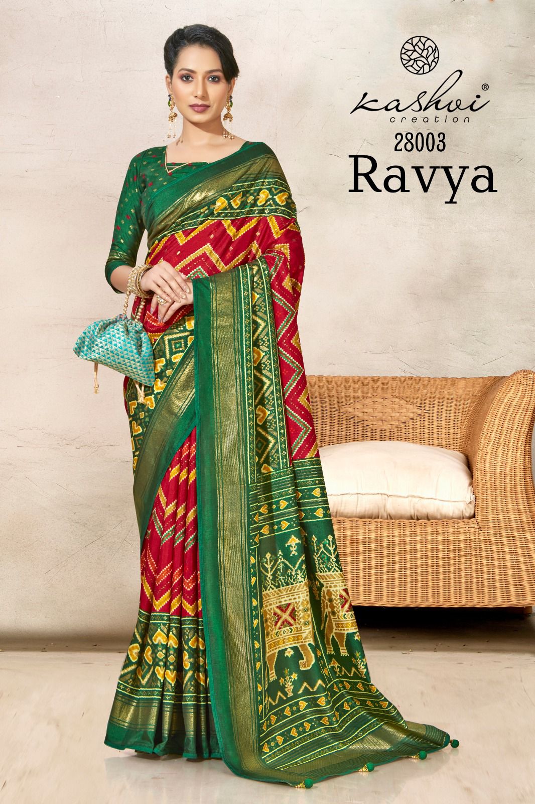 lt kashvi creation ravya dola silk decent look saree catalog