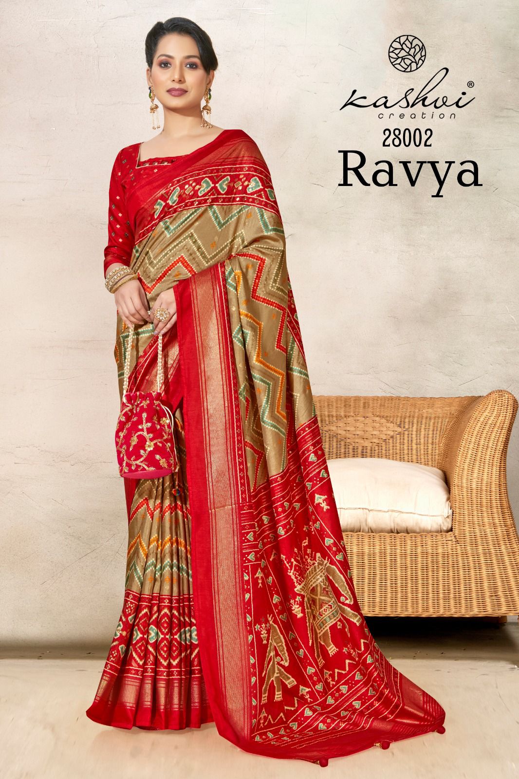 lt kashvi creation ravya dola silk decent look saree catalog