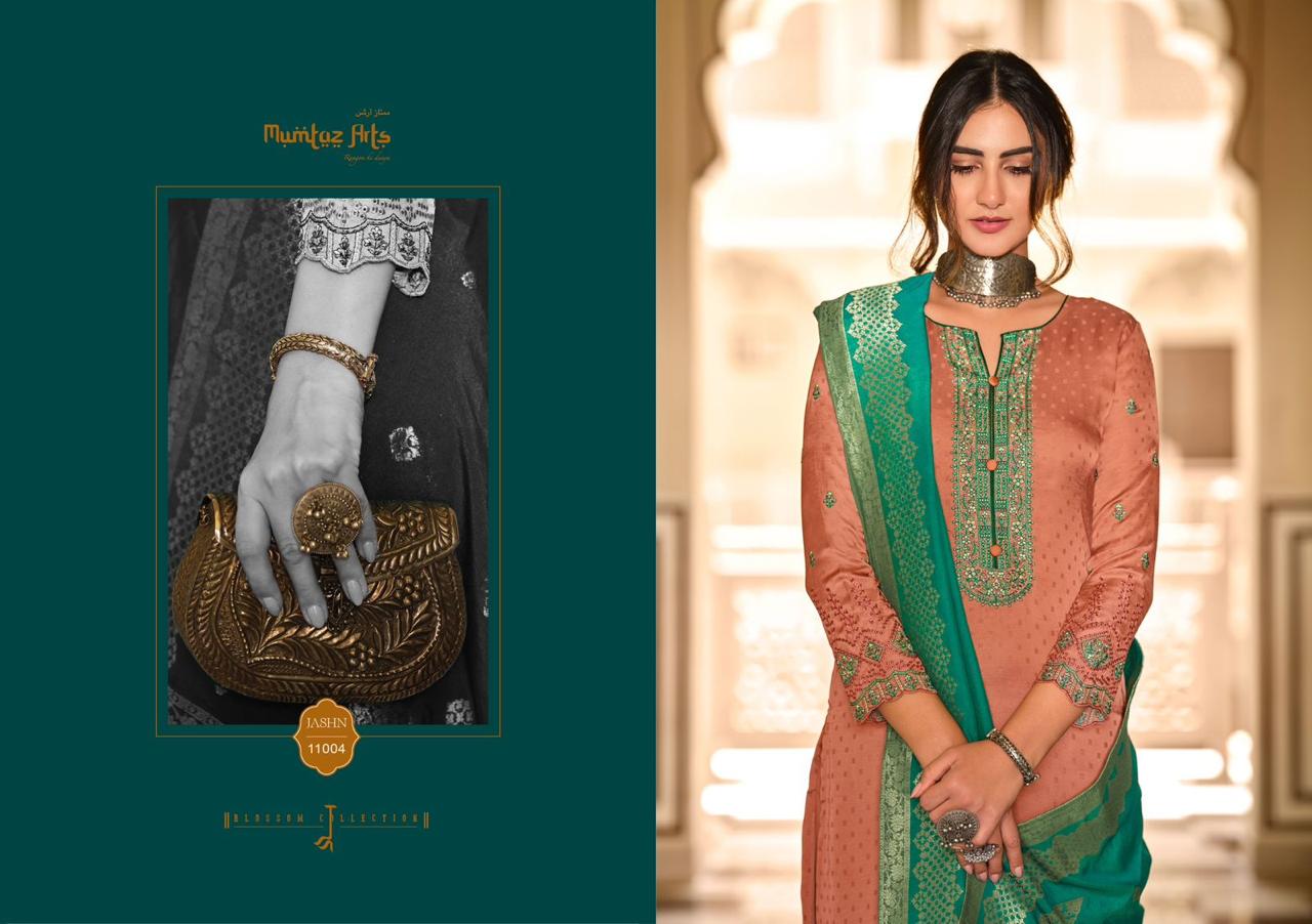 mumtaz art  jashn soft silk exclusive look salwar suit catalog