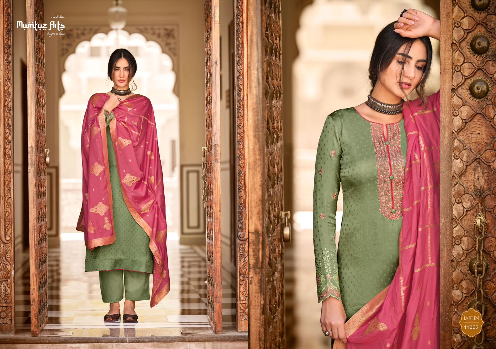 mumtaz art  jashn soft silk exclusive look salwar suit catalog