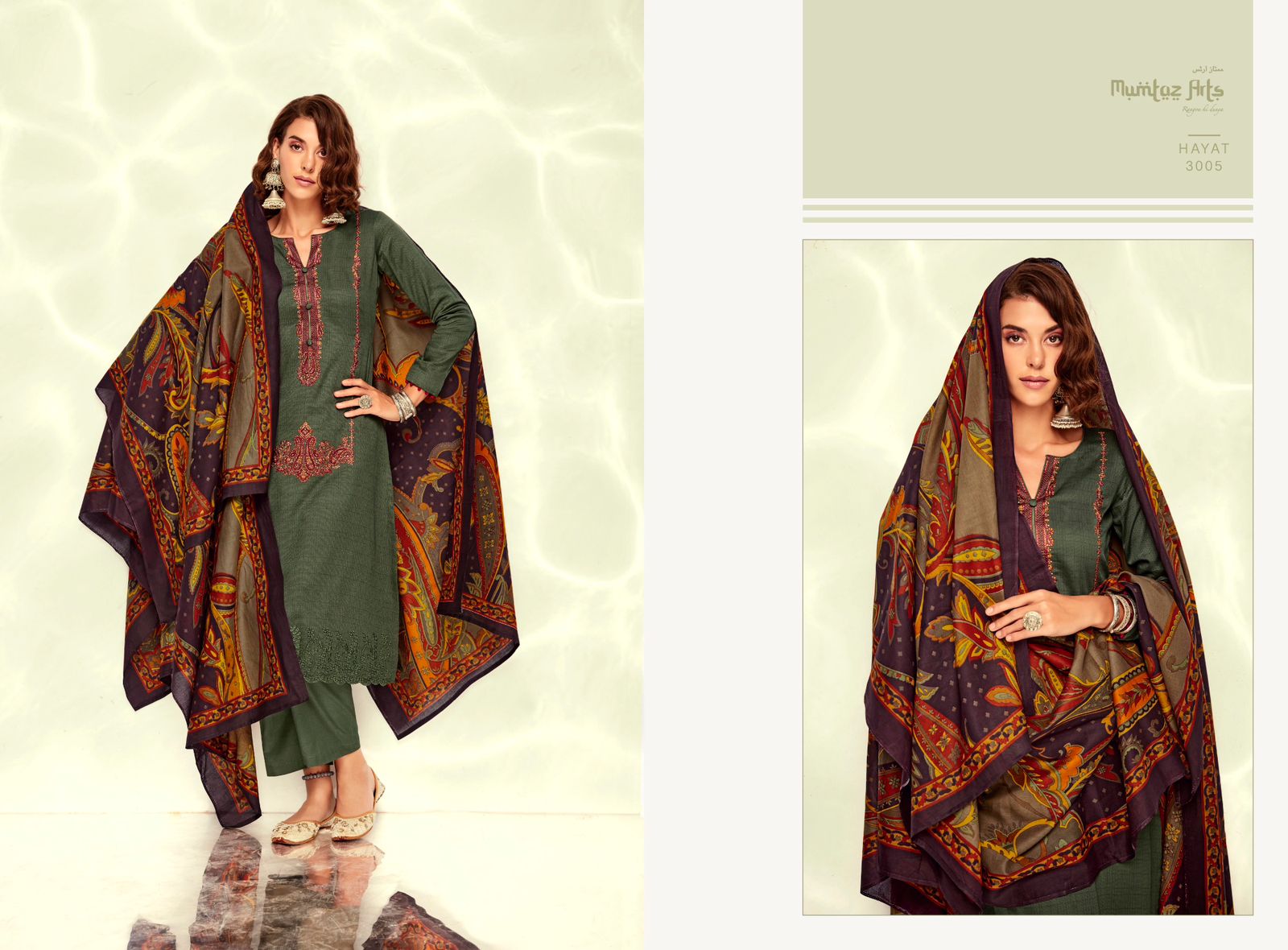 mumtaz art rango ki duniya Hayatt jam satin exclusive look salwar suit catalog