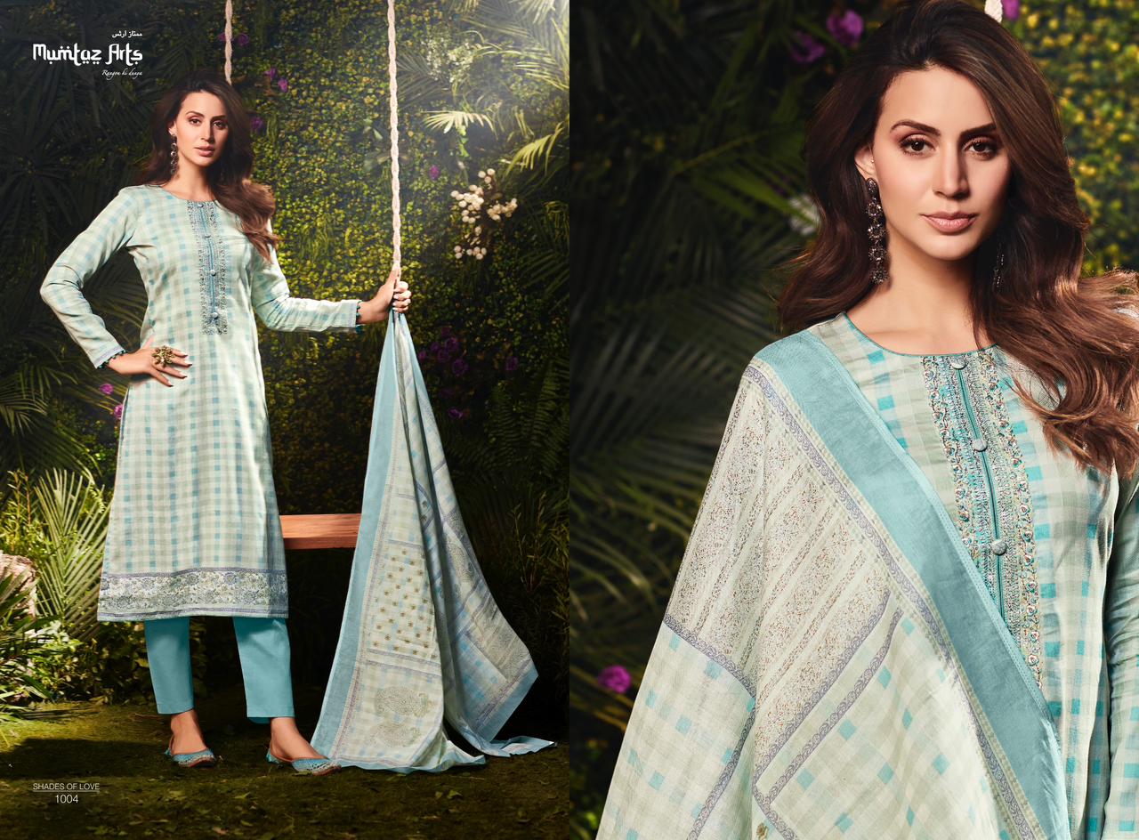 mumtaz art rango ki duniya shades of love Pure Viscose jam satin exclusive look salwar suit catalog