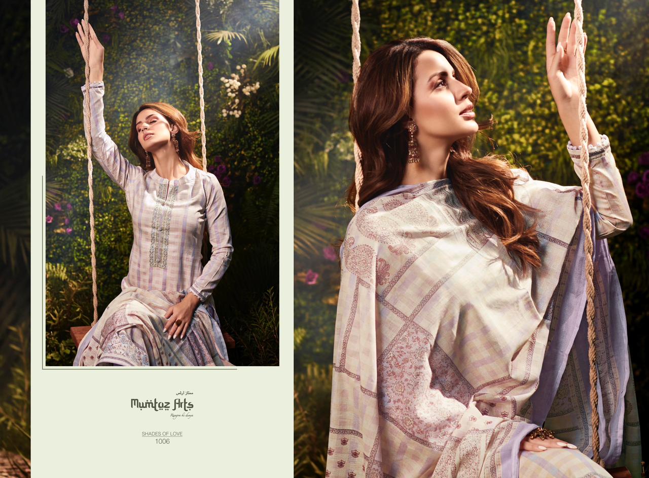 mumtaz art rango ki duniya shades of love Pure Viscose jam satin exclusive look salwar suit catalog