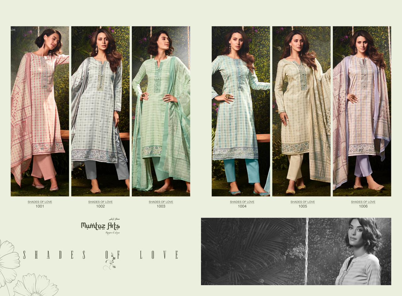 mumtaz art rango ki duniya shades of love Pure Viscose jam satin exclusive look salwar suit catalog