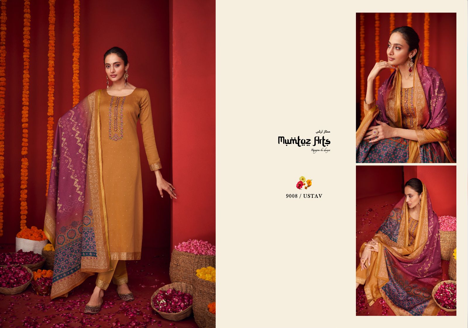 mumtaz art utsav Pure Viscose jam satin exclusive look salwar suit catalog