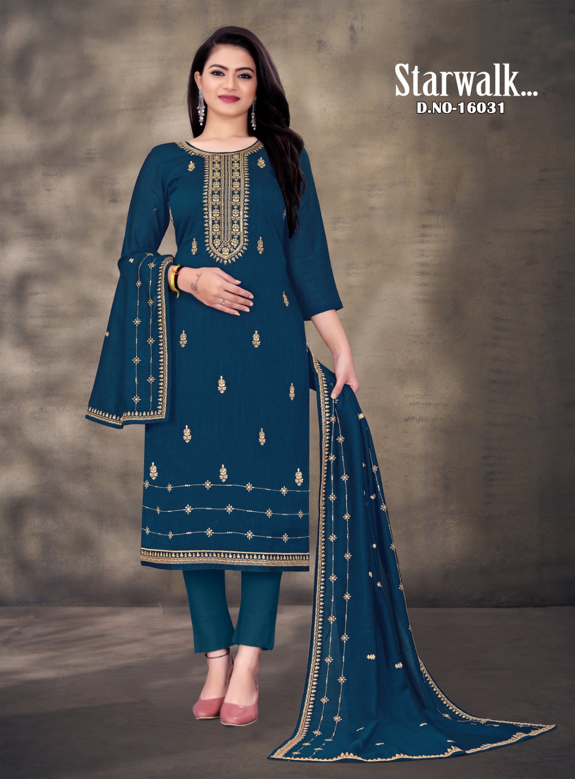 panch ratna starwalk silk elegant salwar suit catalog