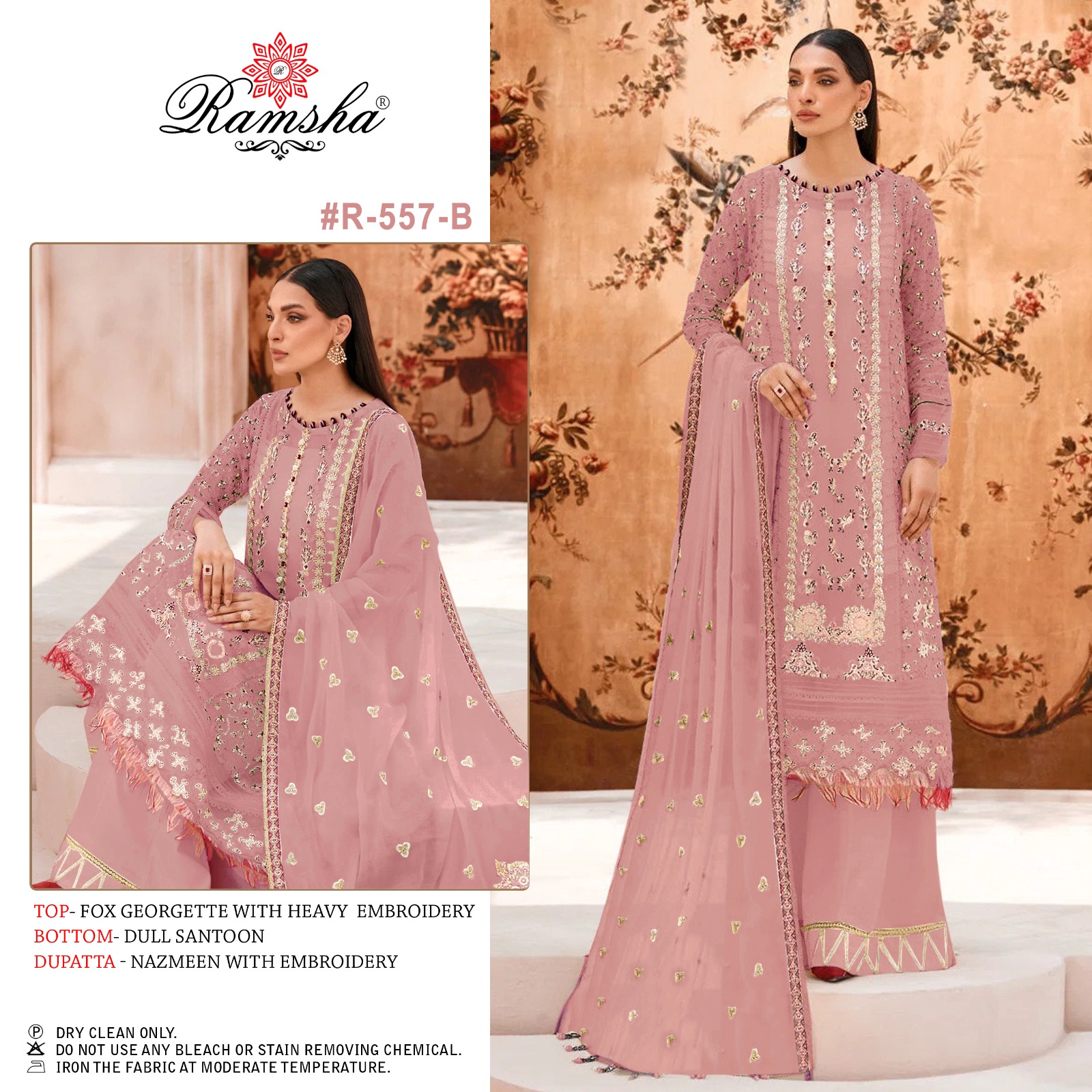 Ramsha Ramsha r-557 B Salwar Kameez Georgette Singles