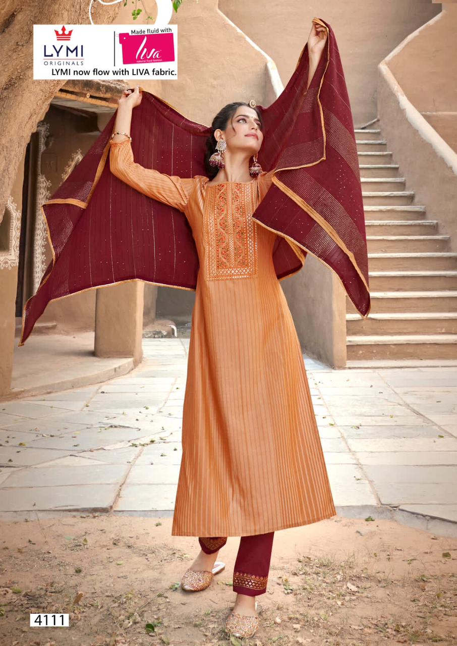 rangoon  limelight vol 2 lining silk innovative look top bottom with dupatta catalog