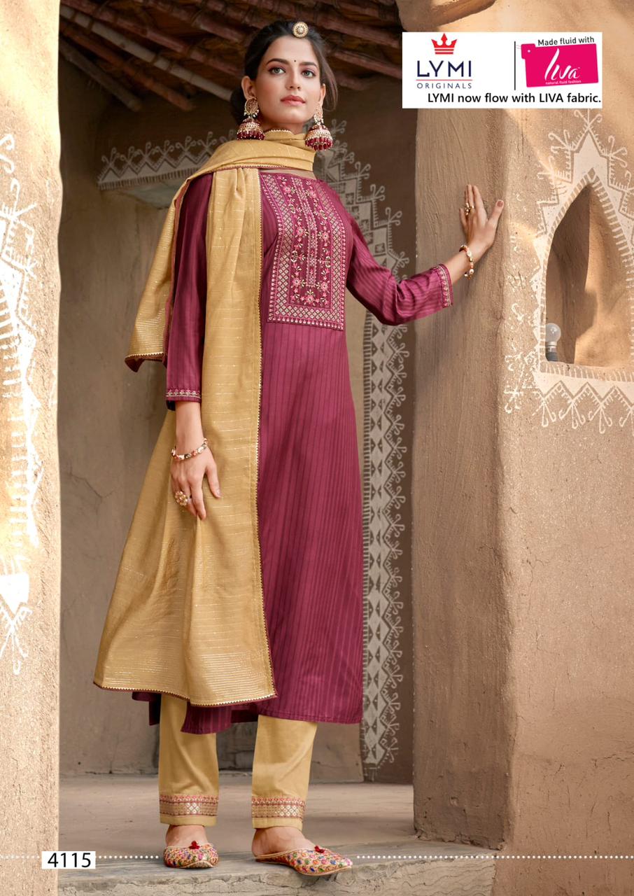 rangoon  limelight vol 2 lining silk innovative look top bottom with dupatta catalog