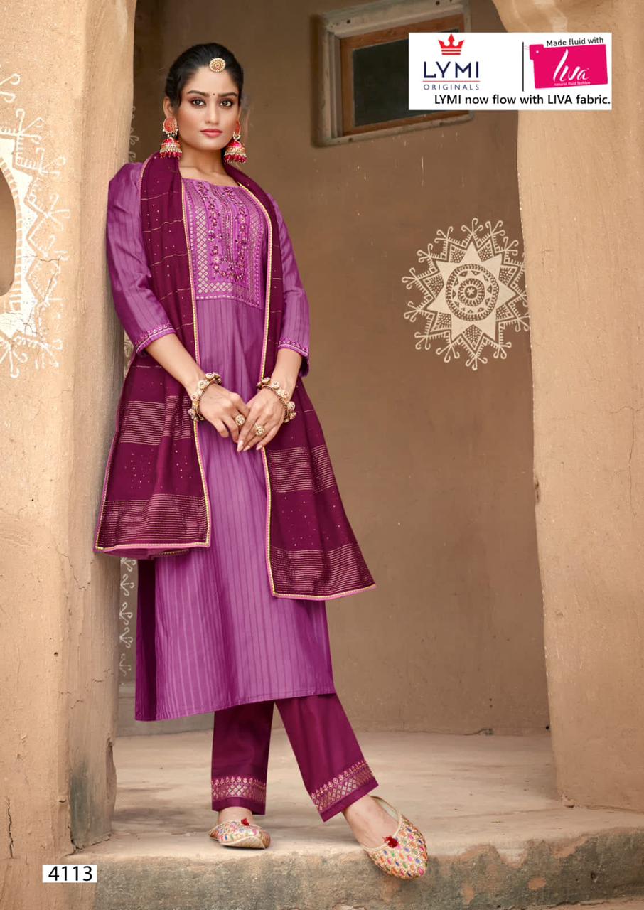 rangoon  limelight vol 2 lining silk innovative look top bottom with dupatta catalog