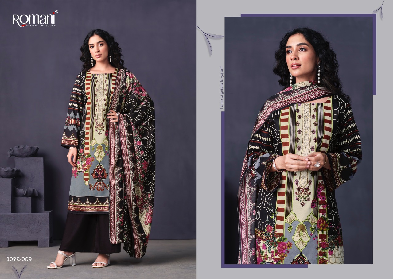 romani mareena vol 9 cotton decent print salwar suit catalog