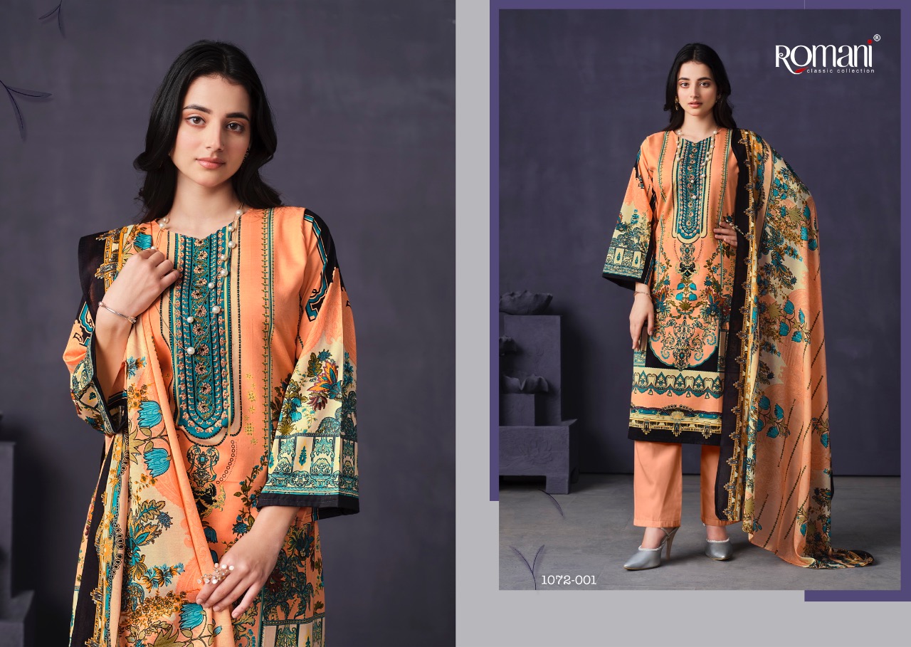 romani mareena vol 9 cotton decent print salwar suit catalog