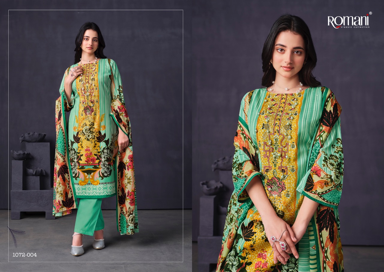 romani mareena vol 9 cotton decent print salwar suit catalog