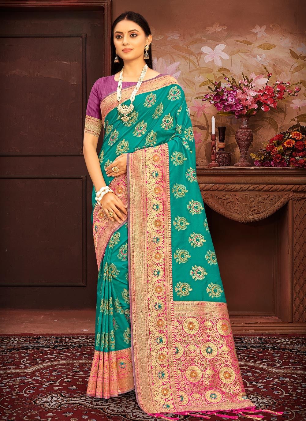 sangam print kamakhaya silk Banarasi Silk gorgeous look saree catalog