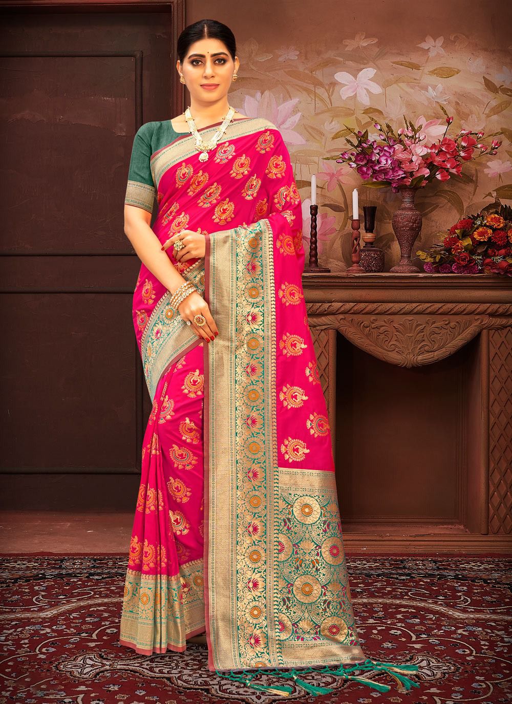 sangam print kamakhaya silk Banarasi Silk gorgeous look saree catalog