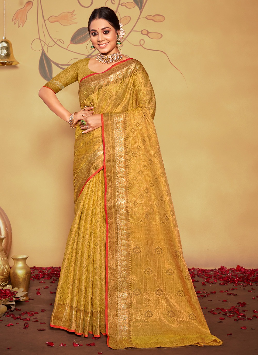 sangam print manikarnika Banarasi Silk elegant look saree catalog