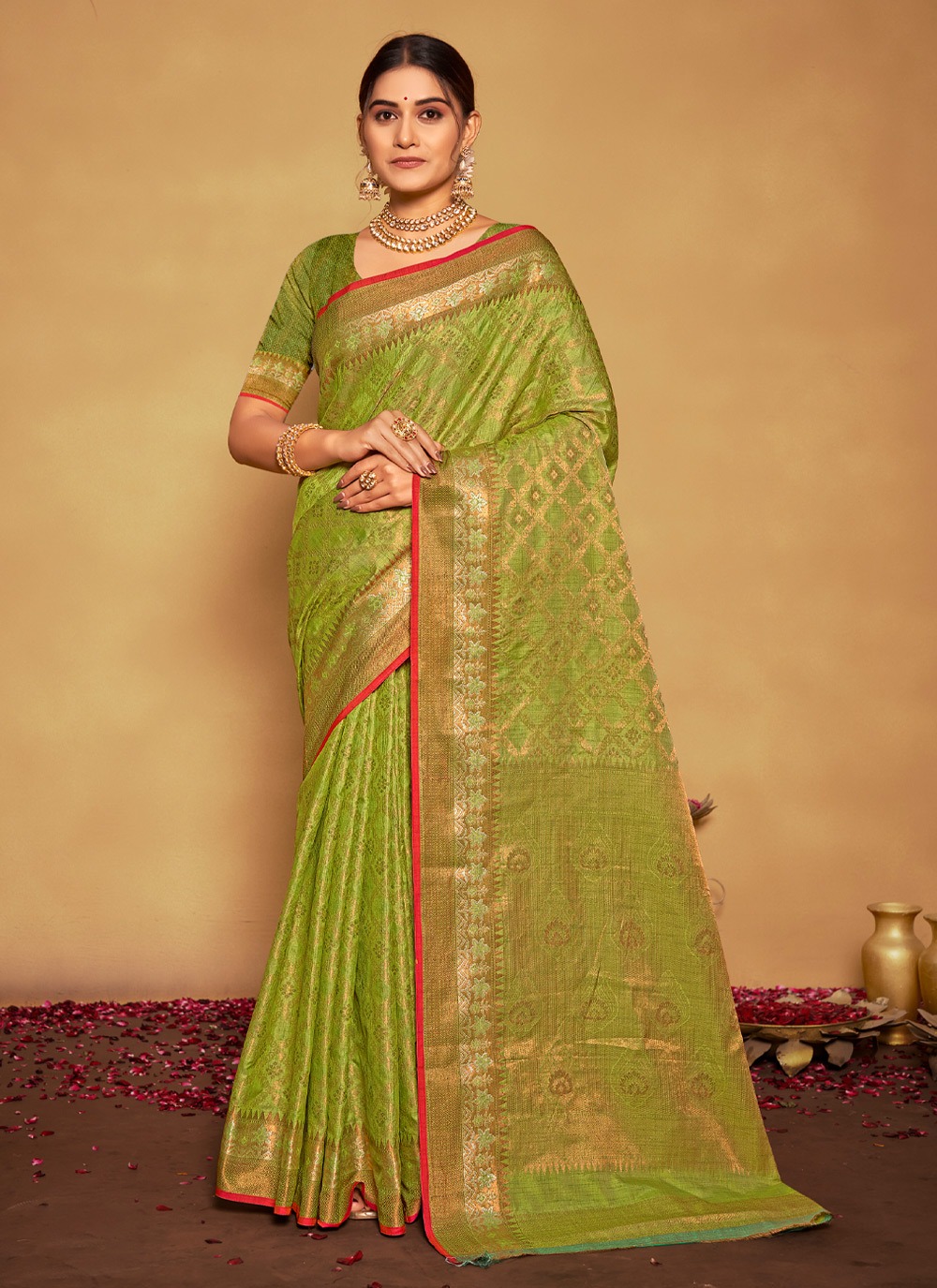 sangam print manikarnika Banarasi Silk elegant look saree catalog