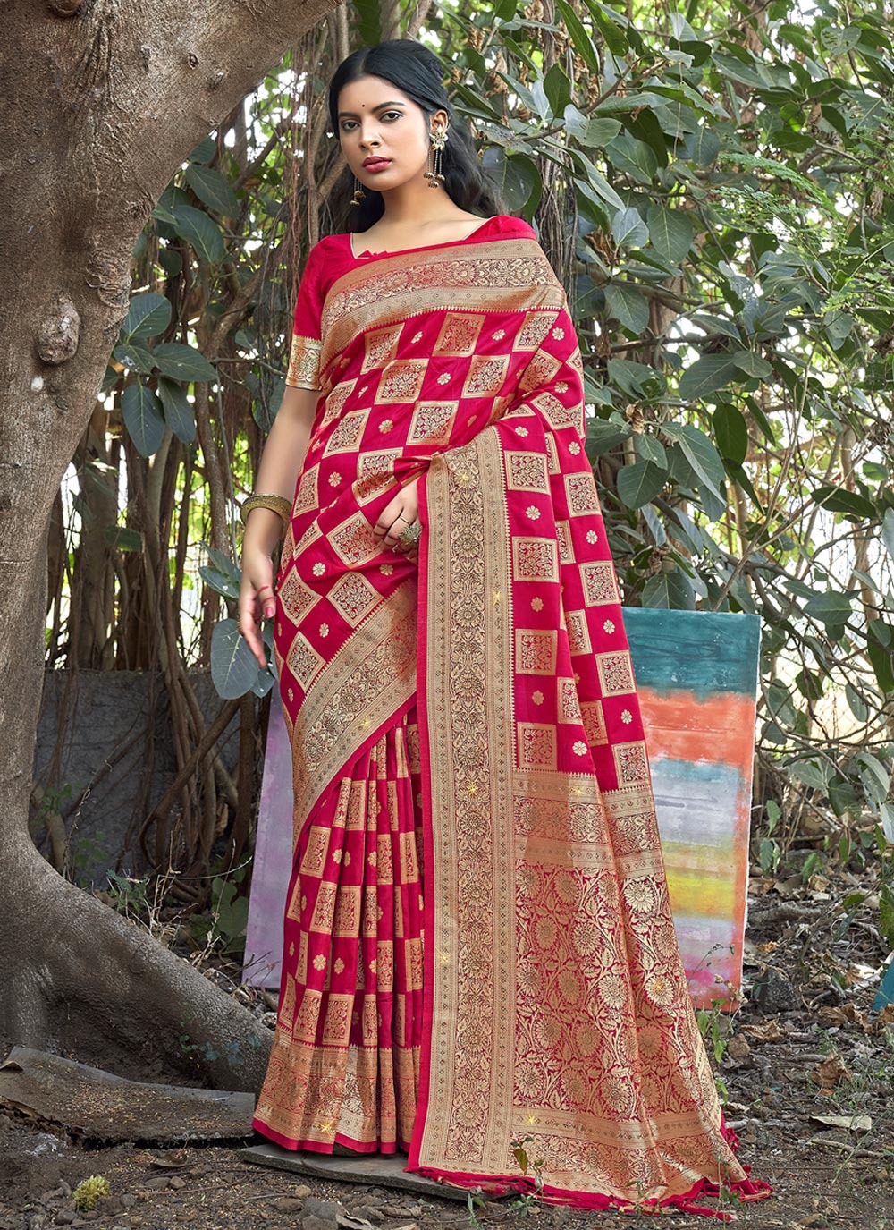 sangam print mrignyani Banarasi Silk elegant look saree catalog