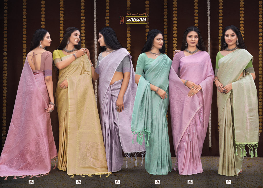 sangam print pavitra rishta silk elegant saree catalog