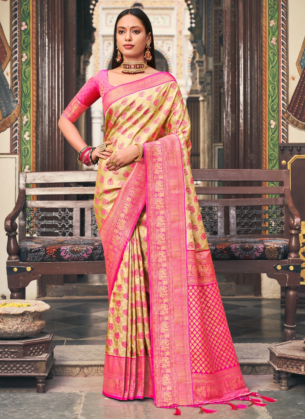 sangam print rajpari silk gorgeous look saree catalog