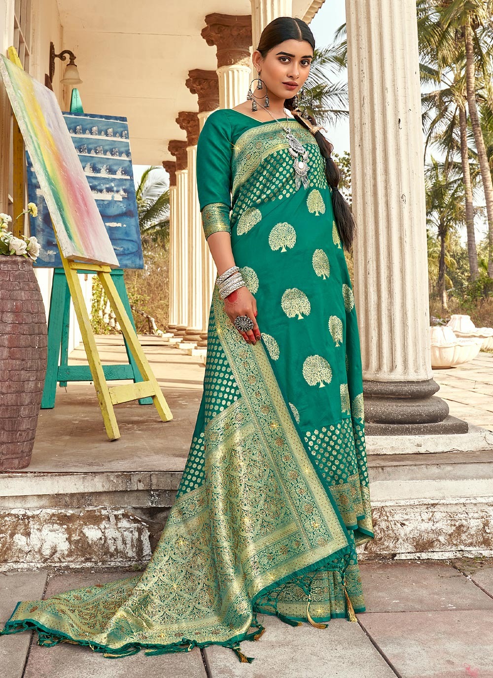 sangam print varlaxmi silk elegant saree catalog