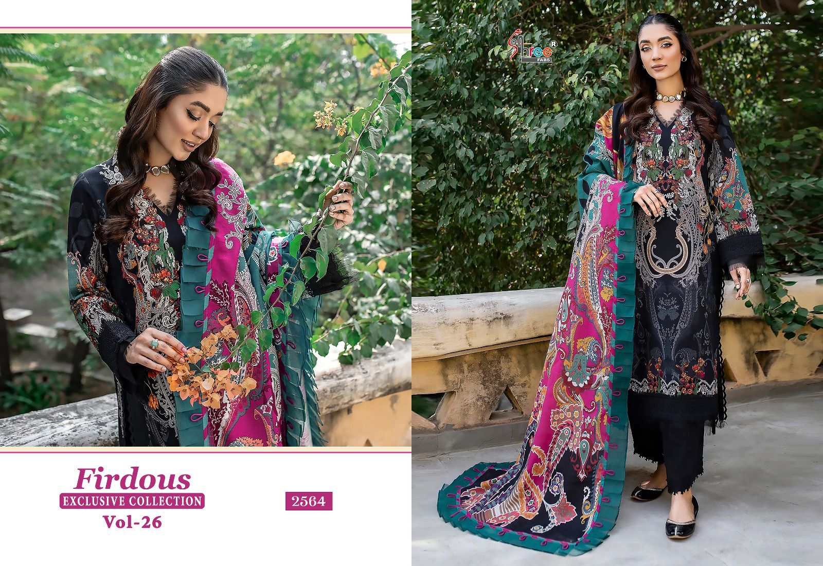 shree fabs firdous exclusive collection vol 26 cotton catchy look salwar suit with cotton dupatta catalog