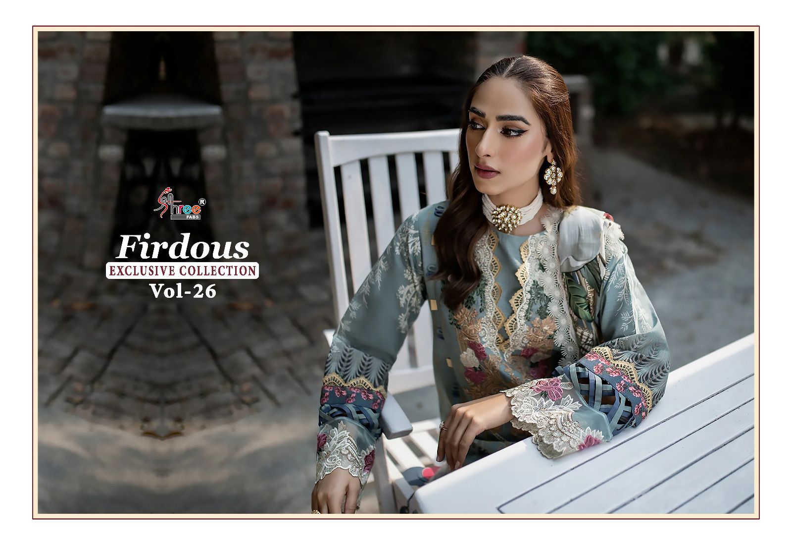 shree fabs firdous exclusive collection vol 26 cotton decent look salwar suit with siffon dupatta catalog