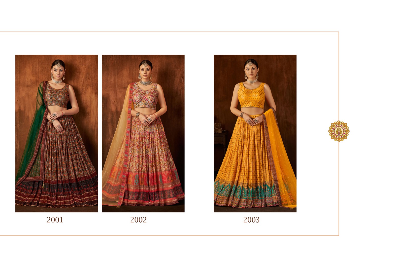 stylishta Aakrut vol 2 georgette innovative look lehenga catalog