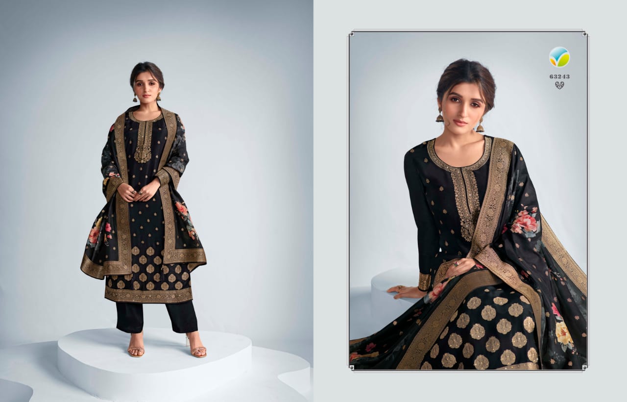 vinay fashion kaseesh zareena vol 6 dola jacouard innovative look salwar suit catalog