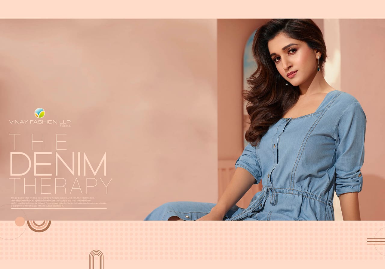 vinay fashion Tumbaa the denim 3 denim innovative look kurti catalog