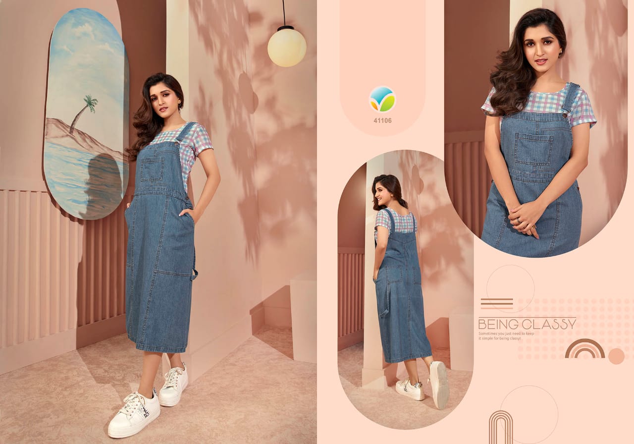 vinay fashion Tumbaa the denim 3 denim innovative look kurti catalog