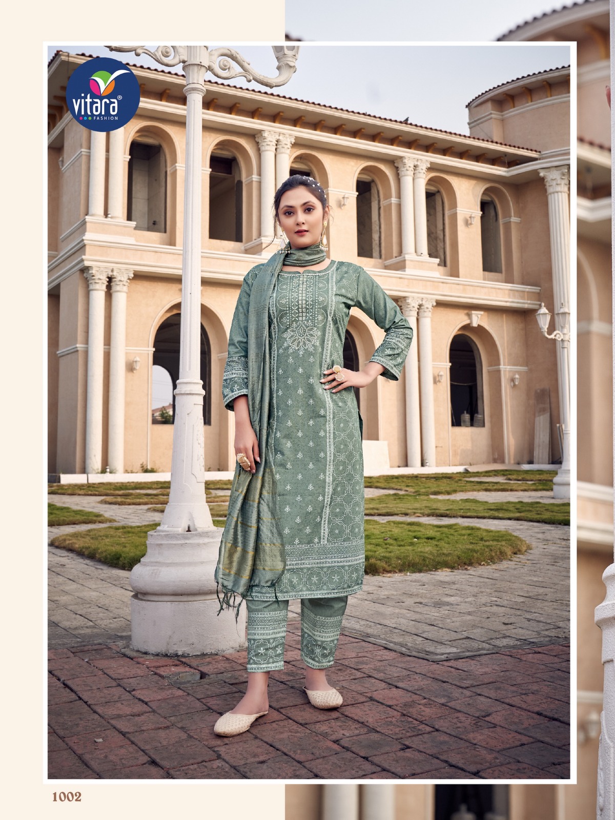 vitara fashion roman 2 viscose elegant look top with dupatta catalog