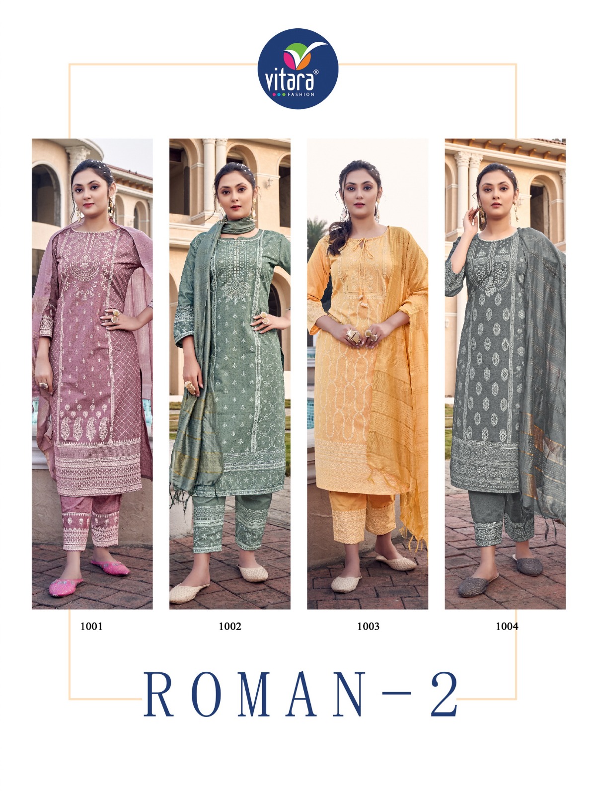 vitara fashion roman 2 viscose elegant look top with dupatta catalog