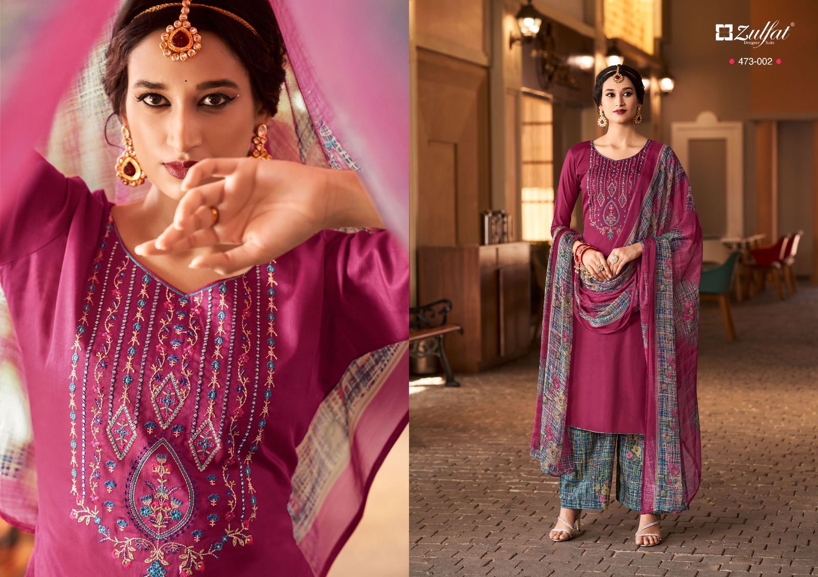 zulfat designer suit mohak jam cotton grace ful look salwar suit catalog