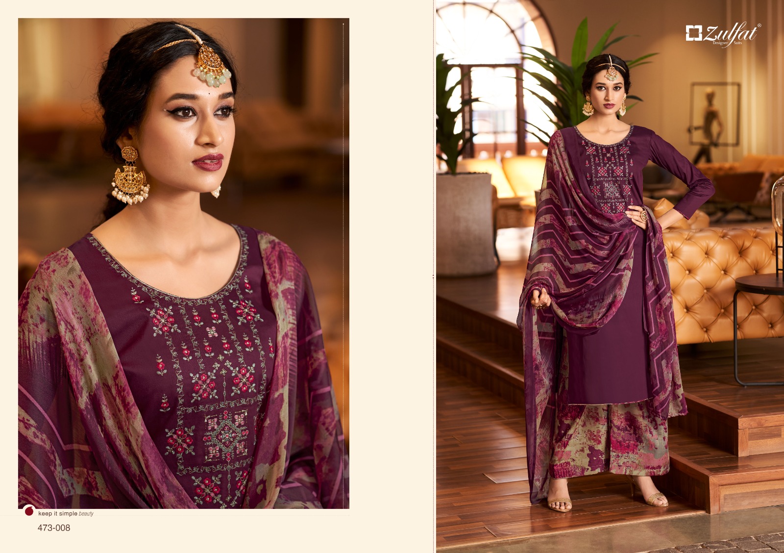 zulfat designer suit mohak jam cotton grace ful look salwar suit catalog