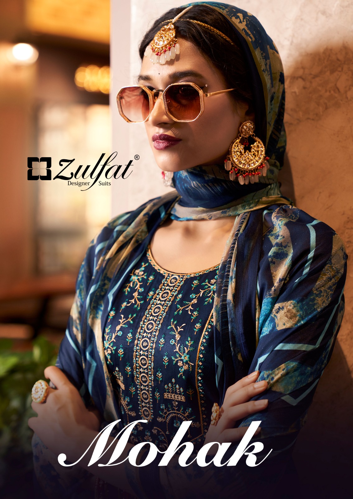 zulfat designer suit mohak jam cotton grace ful look salwar suit catalog