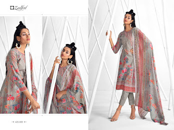 zulfat designer suit shaheen cotton graceful look salwar suit catalog