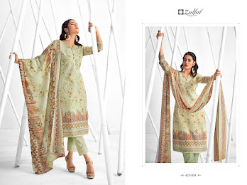 zulfat designer suit shaheen cotton graceful look salwar suit catalog